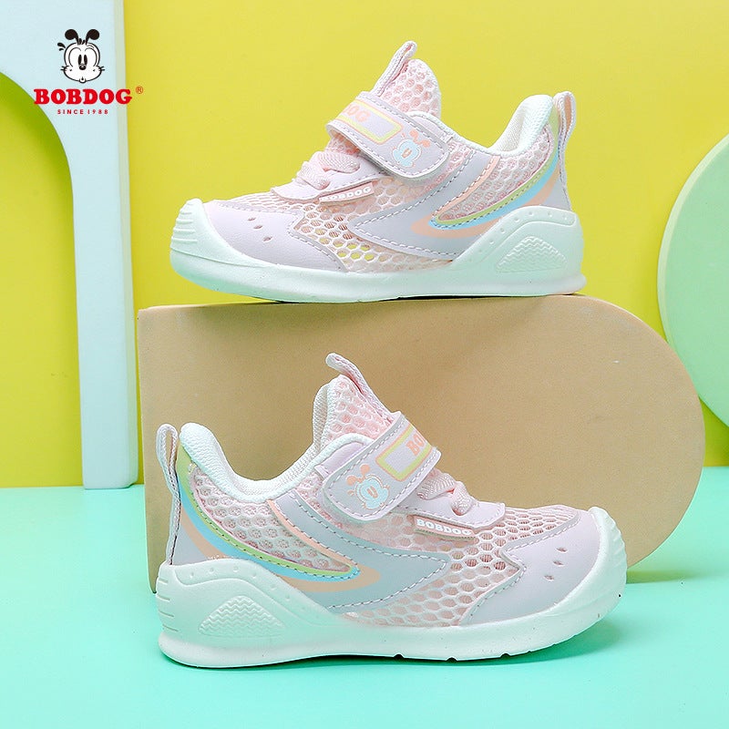 Babudou B222 Spring And Non-Slip Sports Shoes, Breathable, Casual And Versatile, Big Kidsren'S Sneakers, Kidsren'S Mesh Shoes - Image 3